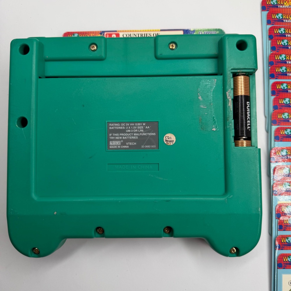 Vtech World Wizard Traveller Vintage 1992 Electronic Learning Toy with 19‎ Cards - Picture 5 of 6